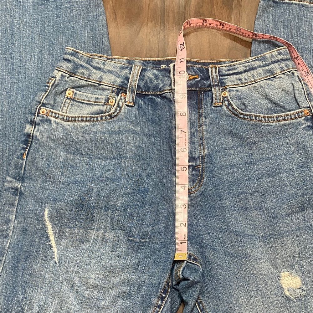 Wild Fable High Rise Mom Distressed Denim Jeans - Picture 7 of 11